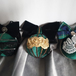 Christmas balls, Rhinestone balls, Rhibestone ornaments, Handmade Xmas balls, Decor set Velvet Balls, Glam ornament, Gift, Luxury balls