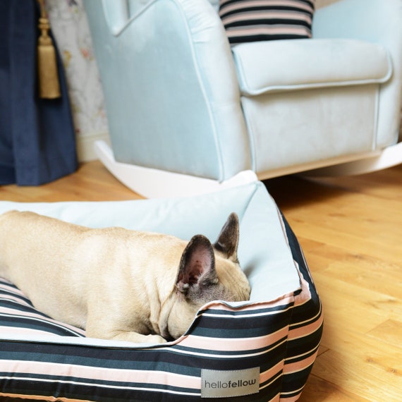 Moody Stripes Light Pink Dog Bed Pet Bed Pet Furniture Dog Etsy