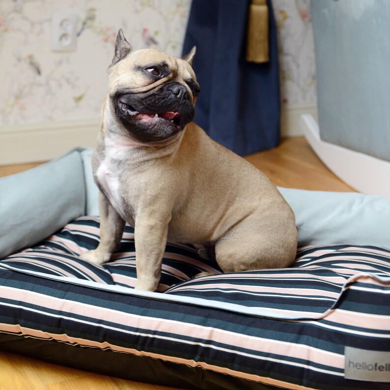 grey washable dog bed