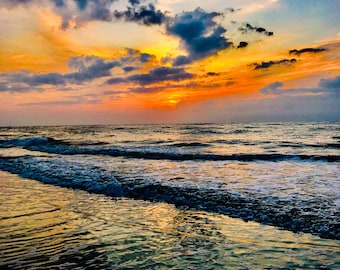 Lever du soleil à Townsend Inlet