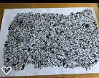 Ink abstract unique drawings