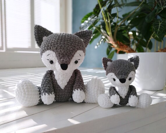 baby wolf stuffed animal