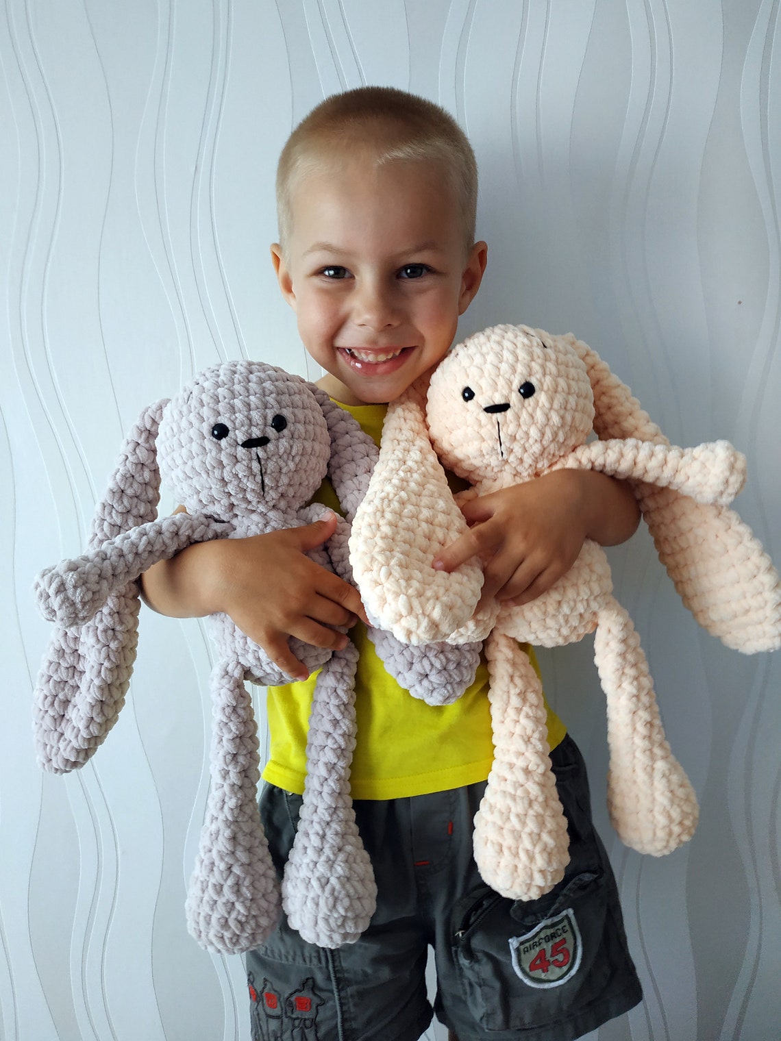 Large Bunny Plush Stuffed Animal Baby Toy Etsy