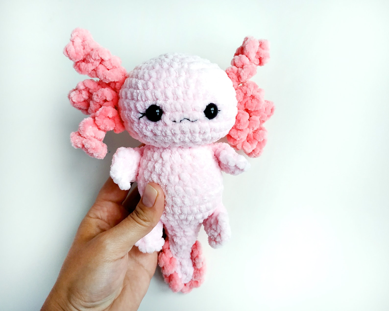 Axolotl Plush Kawaii Stuffed Crochet Baby Toy | Etsy