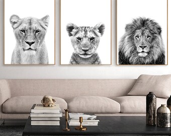 Lowen Familie Malerei Etsy