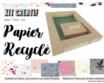 kit créatif pour faire son papier recyclé