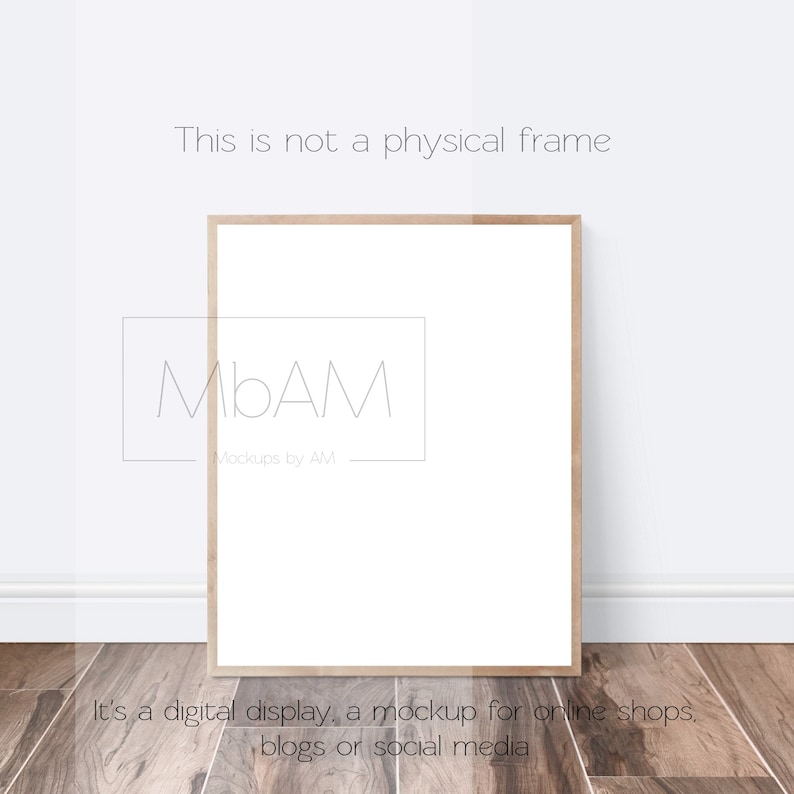 Download 16x20 marco maquete Frame on floor mockup Gran póster de | Etsy