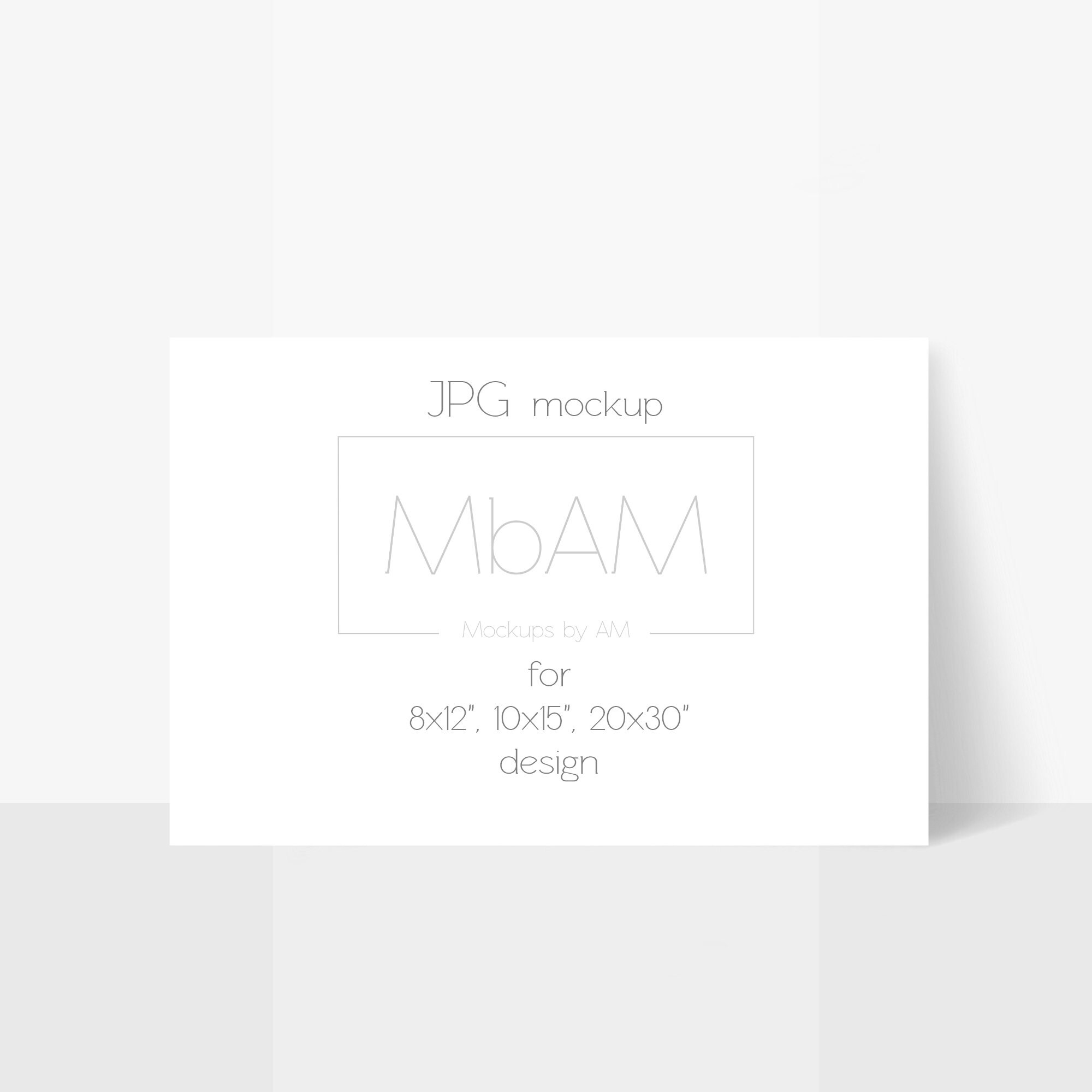Download Landscape 8x12 Poster Mockup 2x3 Ratio Mockup Postcard Etsy