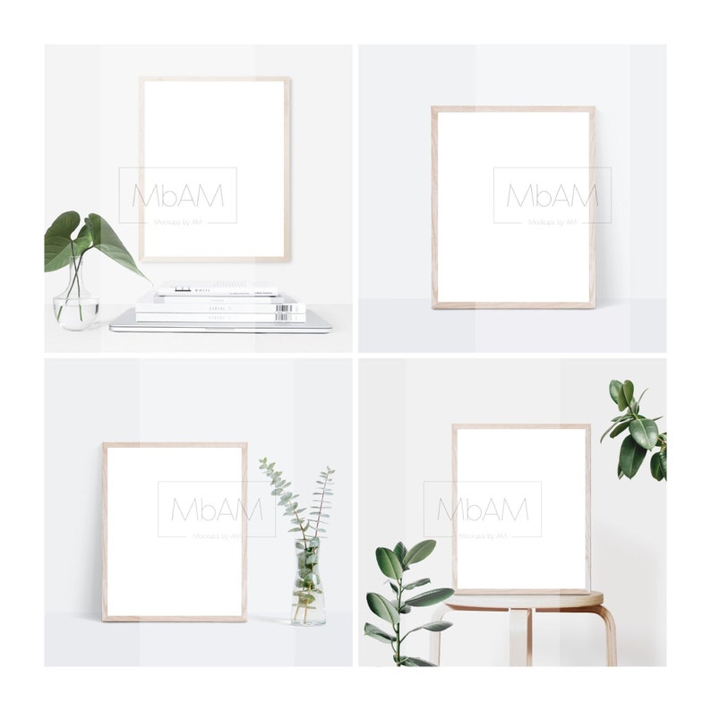 Mockup bundle 8x10 inch or other 4x5 ratio art print frame