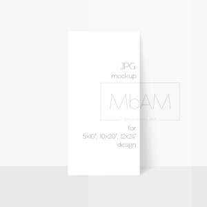 Stationary postcard mockup Invitation flatlay scene with tropical leaf JPG mock up