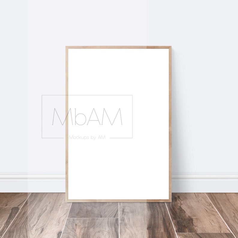 Download 24x36 frame mock up Frame on floor mockup Simple big | Etsy