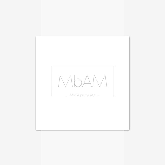Download Simple Minimal Square Poster Flatlay Mockup Postcard Mock Up Etsy