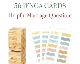 Therapy 56 Cards Helpful Marriage Questions, Couple Games, Conversation Cards For Couples, Popular Printables