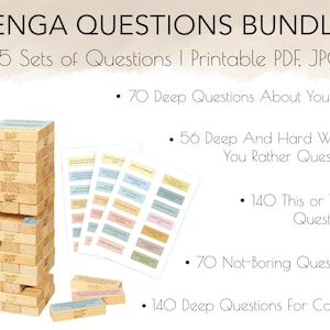 Questions Bundle, Therapy Games, Therapy Tools, School Counselor, Custom Playing Cards