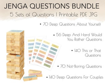 Questions Bundle, Therapy Games, Therapy Tools, School Counselor, Custom Playing Cards