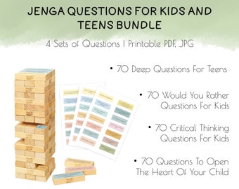 Questions For Kids And Teens Bundle, Therapy Games, Therapy Tools, School Counselor, Custom Playing Cards