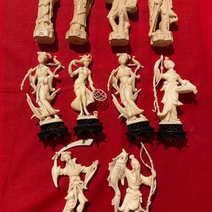 Vintage Resin Chinese Figurines