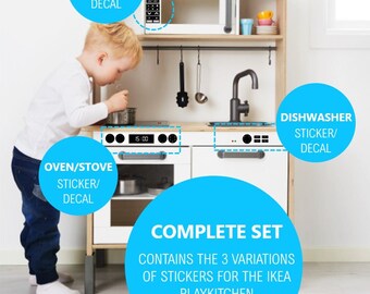 play kitchen sticker decals