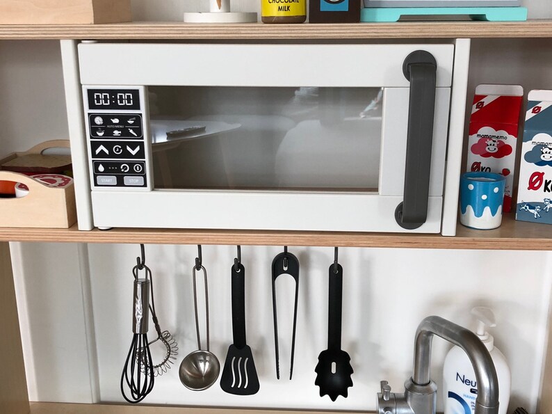 Microwave Sticker / Decal for IKEA DUKTIG Play Kitchen Etsy