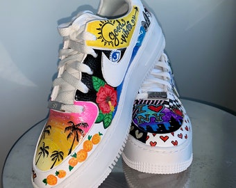custom nike shoes painted