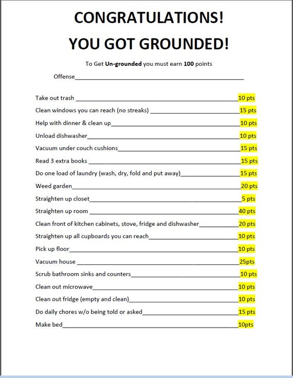 Congratulations You've Been Grounded | Etsy