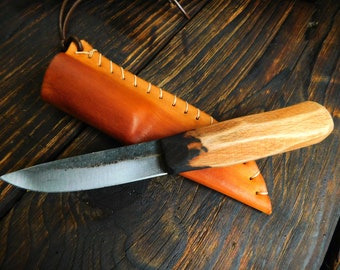 Simple and Rustic Hand Forged Viking Medieval Utility Knife
