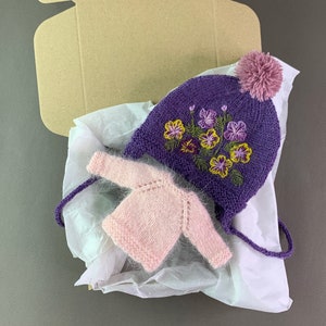 Blythe hat + doll sweater Blythe set Blythe outfit Blythe dolls clothes set  Rustic style hat and sweater