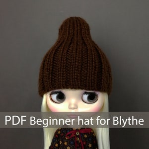 Blythe PDF Strickanleitung Anfänger Mütze für Blythe Puppe Strickmütze Strickmuster Blythe Strickmütze Strickanleitung