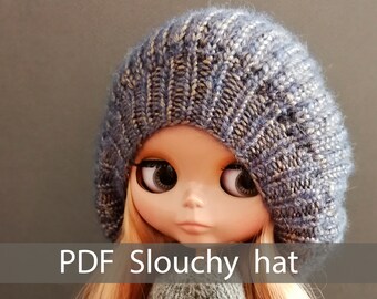 Blythe Doll Slouchy Hat Knitting Pattern (PDF Download)