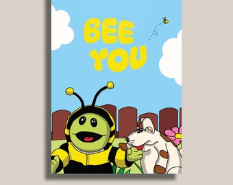 Bee You Digital Art Print – Nanalan' Illustration | A4 Digital Download | Hi-Res PDF