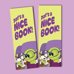 Dat's a Nice Book! Nanalan' Bookmark – Two-Sided, Mona & Russer Reading