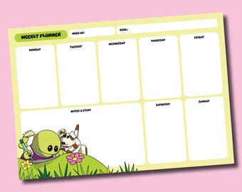 Nanalan' Weekly Desk Planner | A4 Size Stationery | To-Do List