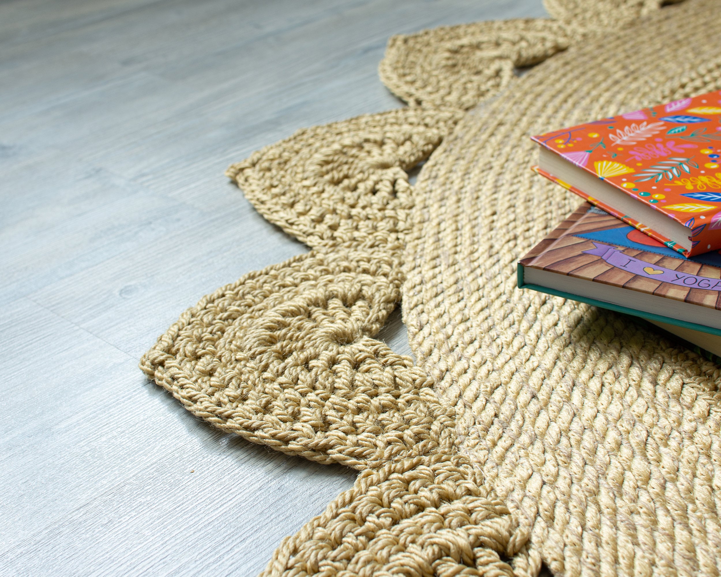 Round Jute Rope Rug Rustic Decor Turkish Rug Country Etsy