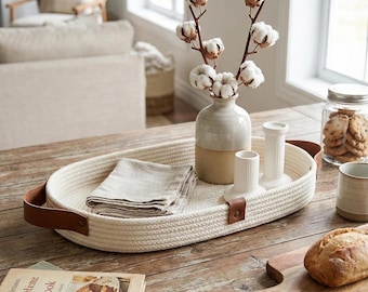 Ręcznie robiony kosz do przechowywania z bawełnianej liny, organizer na zabawki do pokoju dziecięcego w stylu boho, 18 cali wysokości