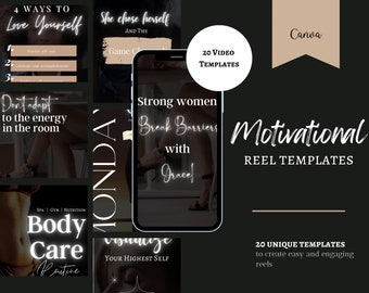20 motiverende Instagram-reelsjablonen: Canva-videorollen