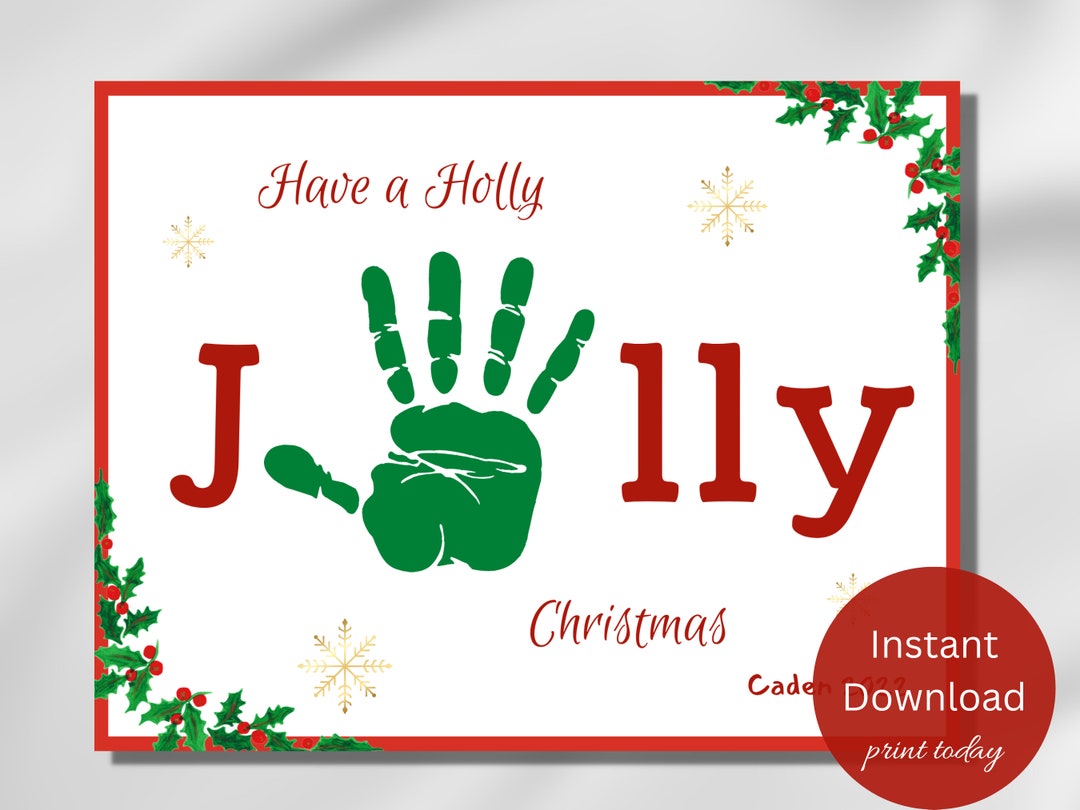 Christmas Handprint Craft, Christmas Activity for Kids, Christmas Craft