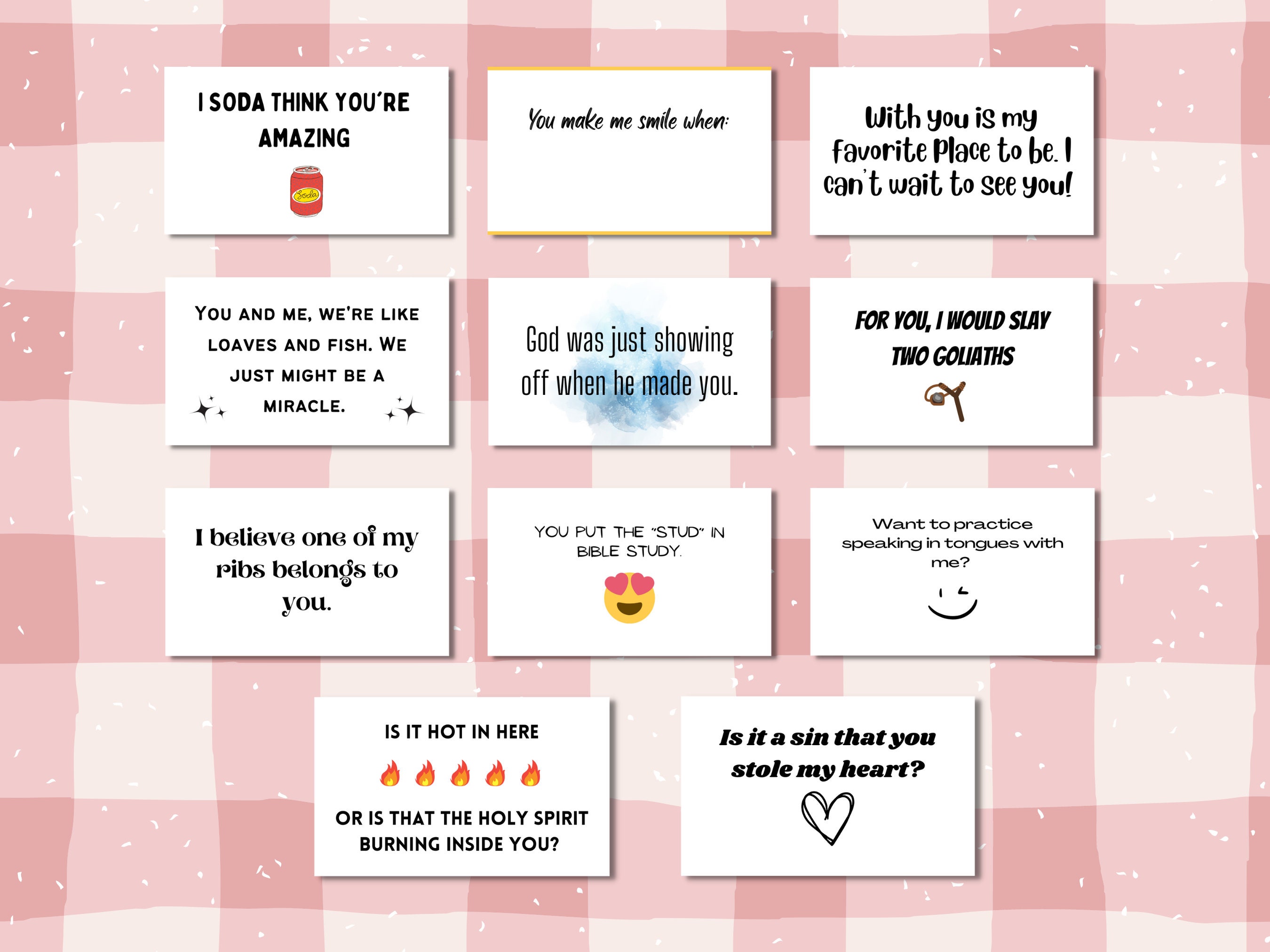 Funny Christian Lunchbox Notes for Husband: 20 Printable Cards (PDF ...