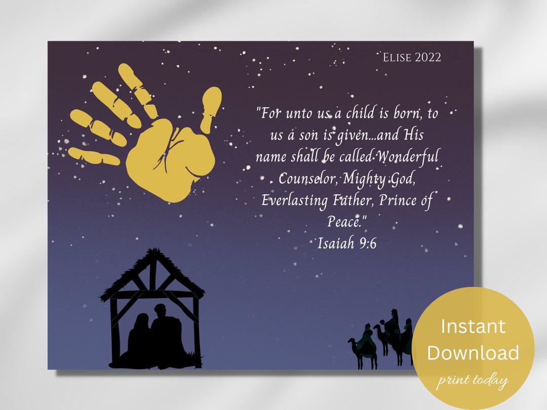 Christmas Handprint Craft Christmas Activity for Kids - Etsy