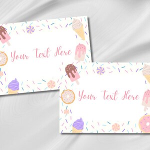 Bewerkbare zoete één voedseletiketten, twee zoete verjaardag, zoete lekkernijen voedsellabels, zoet één verjaardagsdecor, dessertvoedseltenten, Instant Download