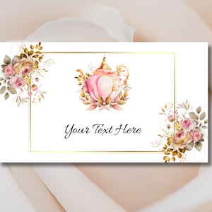 Tea Party Food Labels: Editable Floral Tent Cards (Digital Download)