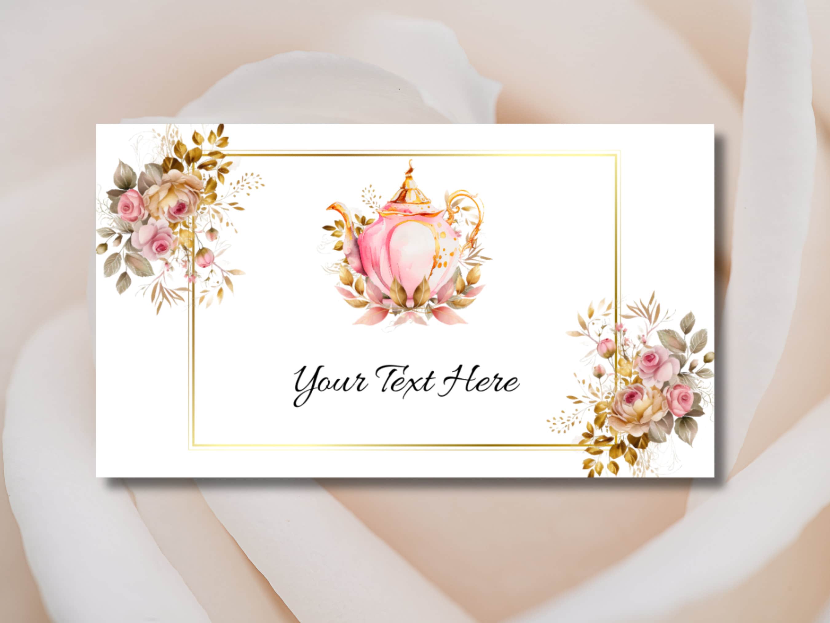 Tea Party Food Labels Partea Decor Editable Food Tent Cards Bridal Tea Party Birthday Tea Party Tea Place Card Instant