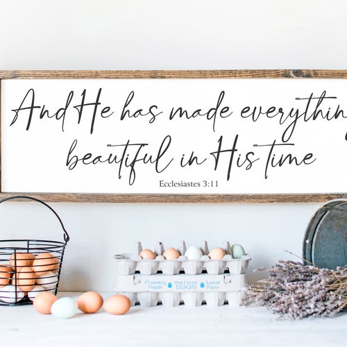 He Has Made Everything Beautiful in Its Time Printable - Etsy