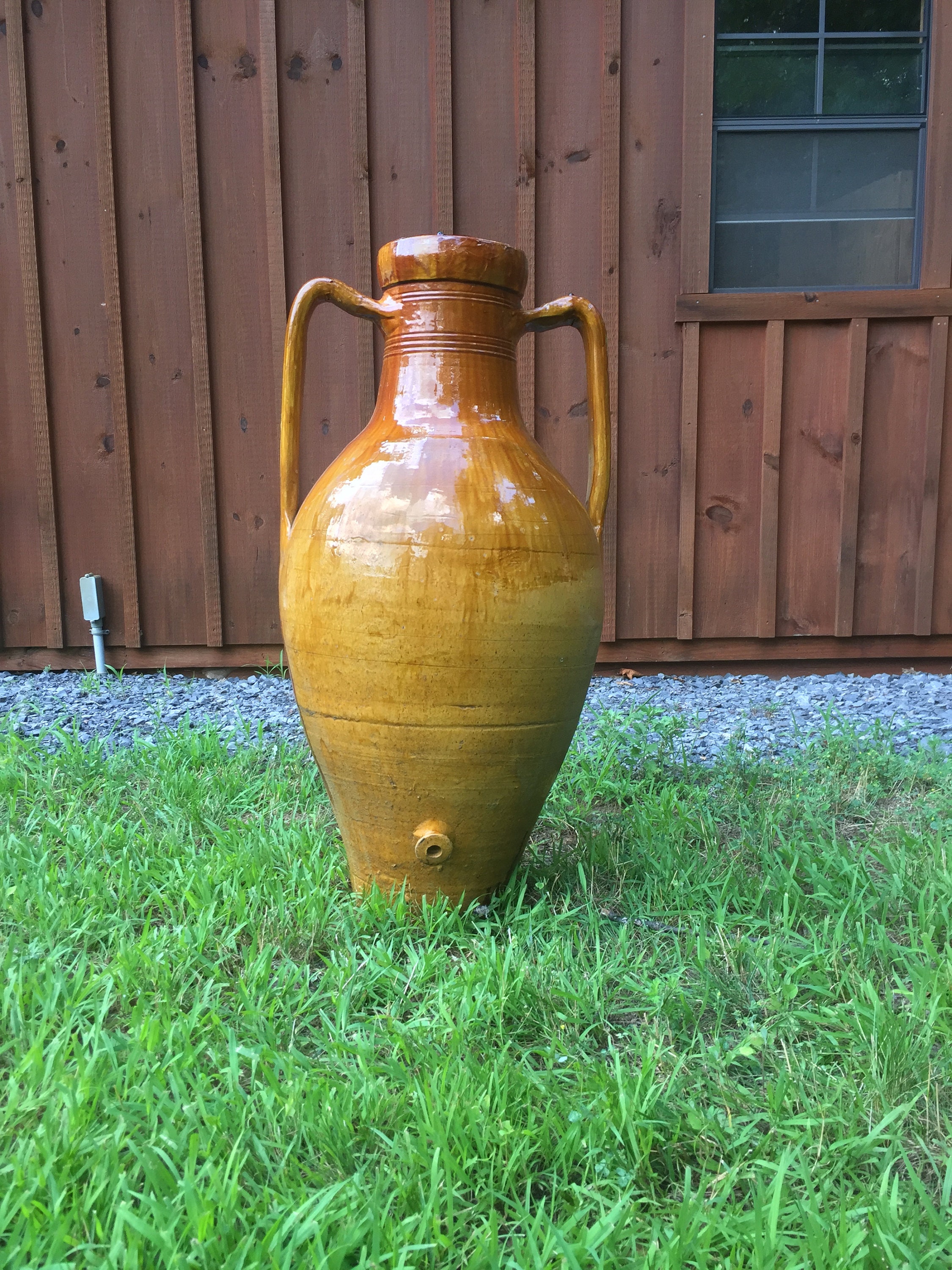 Antique Italian Olive Oil Jug Etsy