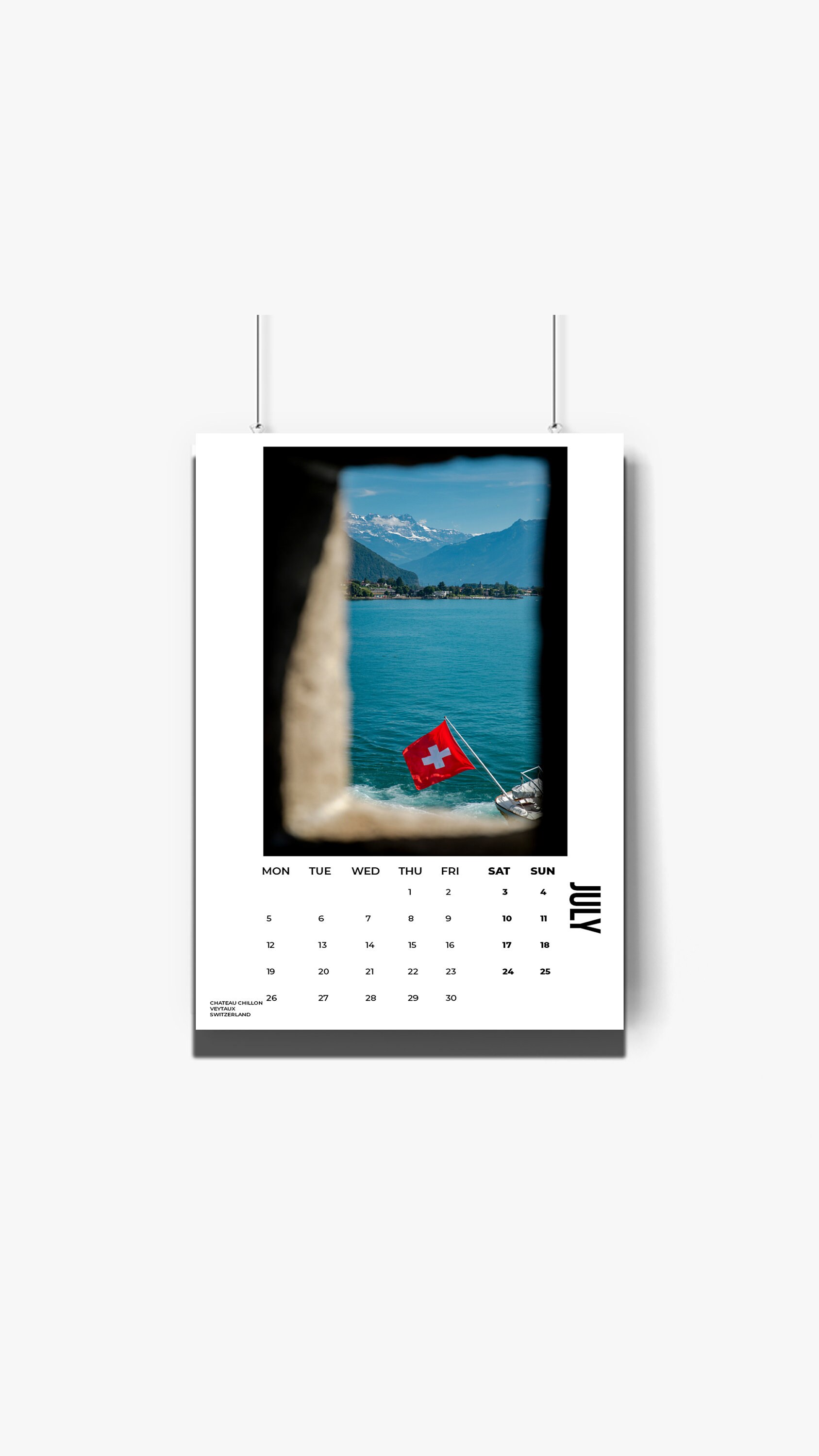 Wall Calendar 2021, 2021 Calendar, Wall Calendar, Landscape
