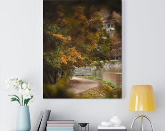 Kastanjeheuvelreservoir herfst 2019 van bovenaf