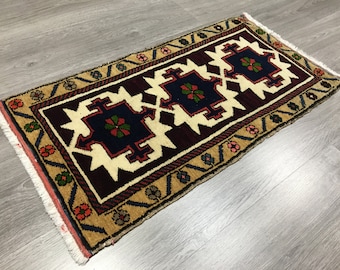 Vintage Anatolian  Small Oushak Bohemian Decor Rug