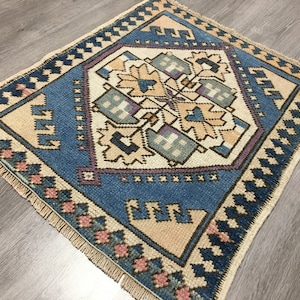 Small Square Anatolian  Wool Rug (2'1'' x 2'6")