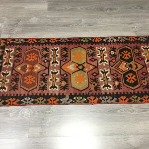 Vintage Kilim Rug, Anatolian Kilim Rug, Turkish Kilim Rug, Rustic Kilim Rug, Boho Kilim Rug, Flooring Rug, Wall Decor Rug,Handmade Kilim Rug image 4