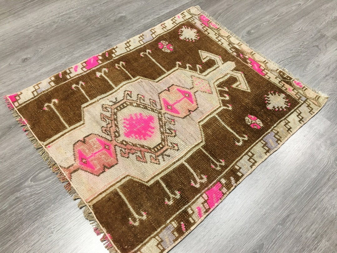 Square Vintage Turkish Rug - Etsy