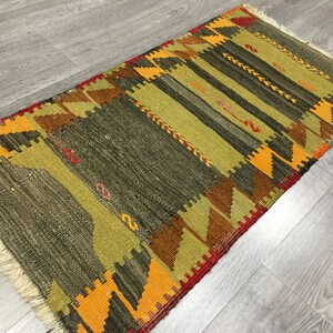 Small kilim,Stripes kilim,Small Stripes Rug,Tribal Kilim Rug,Small Rug,Vintage Small Rug,Small Bohemian Rug,Anatolian Rug,Farmhouse Rug,Rugs